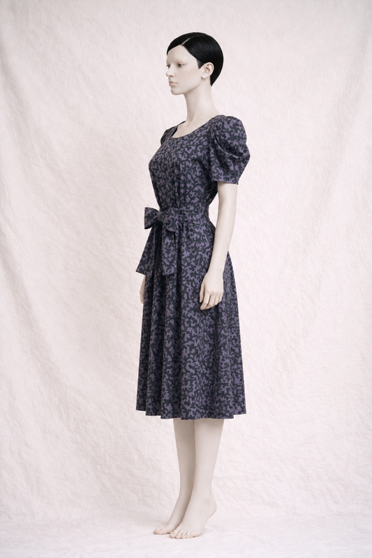 Pierre Balmain Paris vintage printed cotton dress