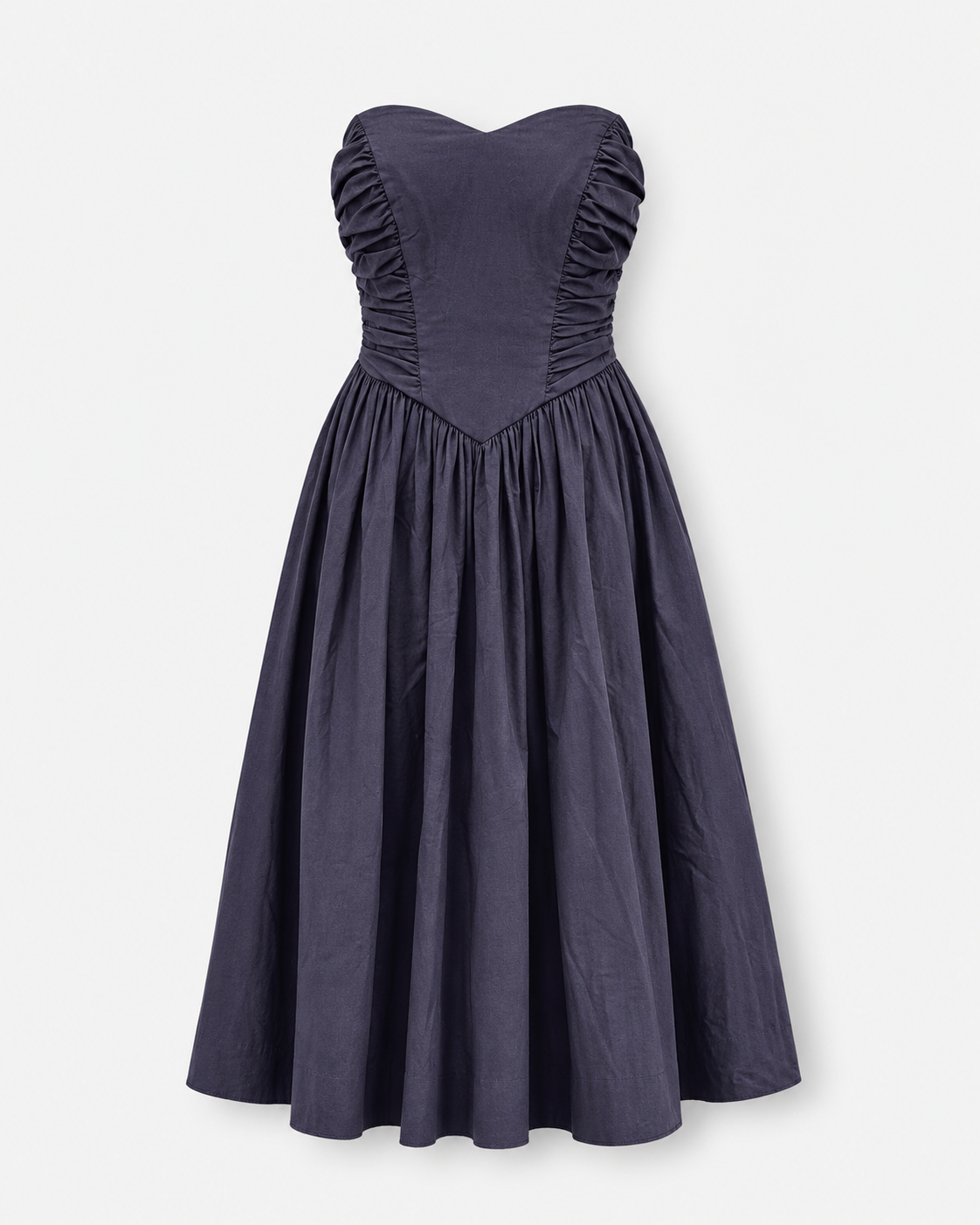 Robe bustier Laura Ashley en coton noir vintage