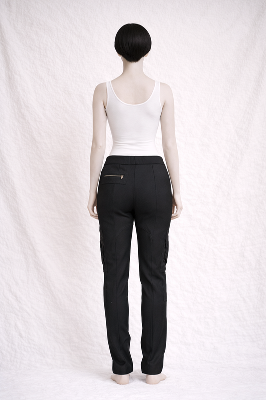 Authentic black LOEWE cargo trousers