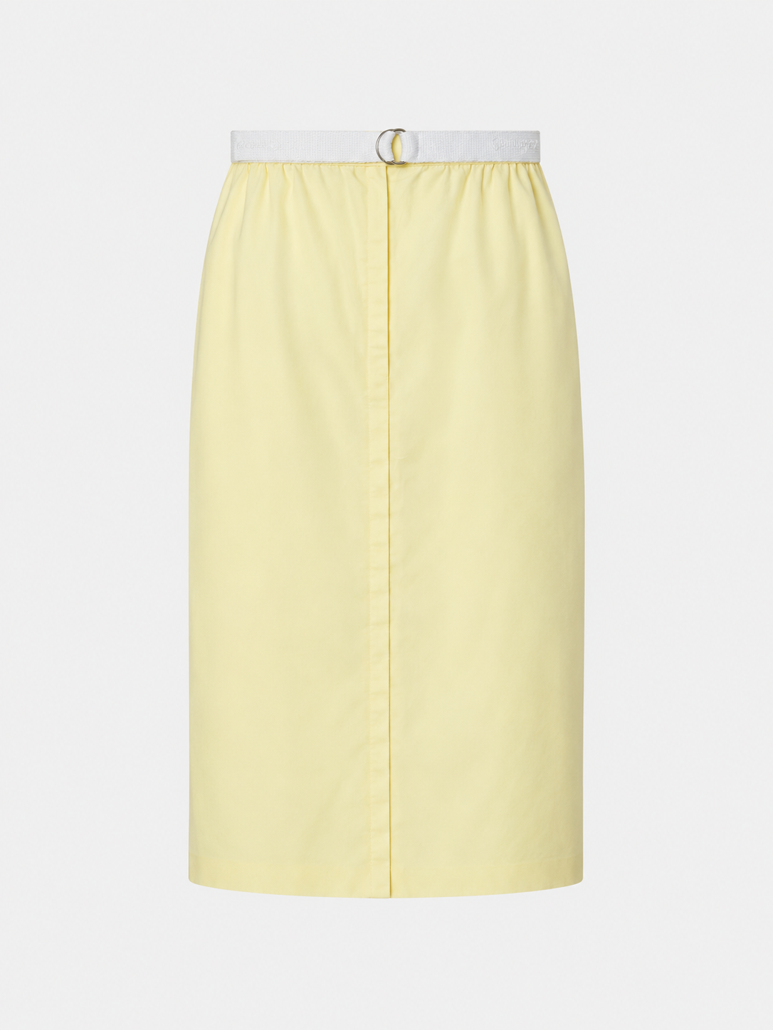 Jupe en coton jaune pastel Courrèges Paris vintage authentique