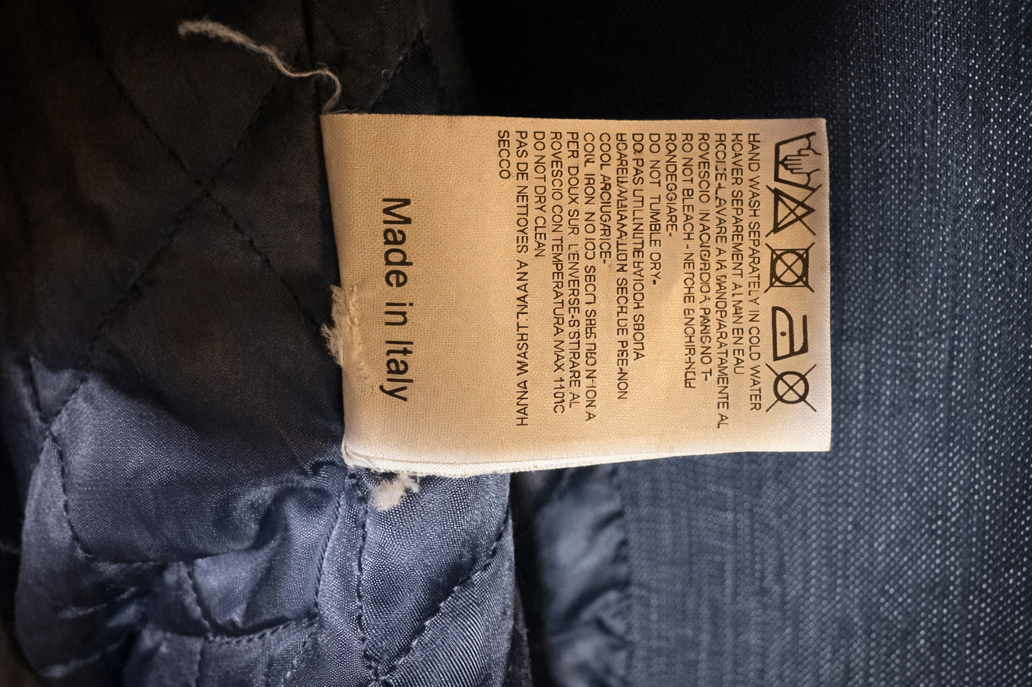 Robe manteau authentique Pierre Balmain en denim bleu marine vintage