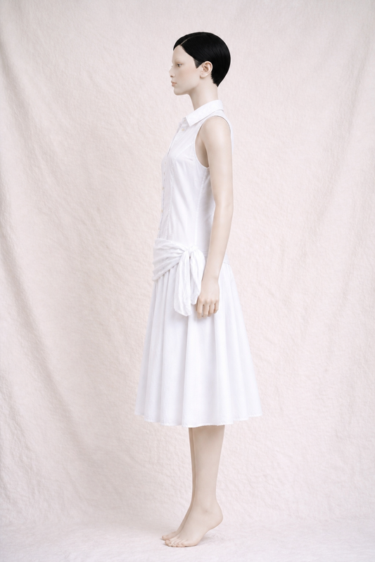 Authentic vintage white cotton dress Valentino Roma