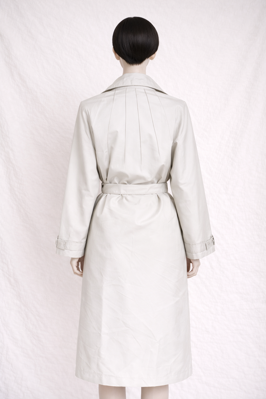 Trench Nina Ricci vintage authentique beige clair