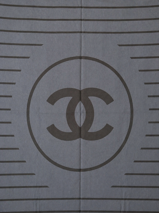 Large vintage Chanel cotton beach sarong