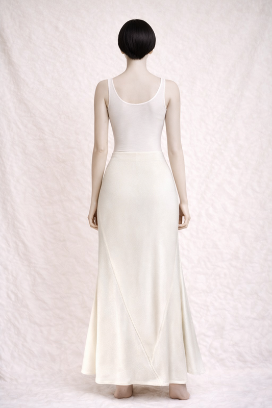 Long cream skirt Balmain Paris