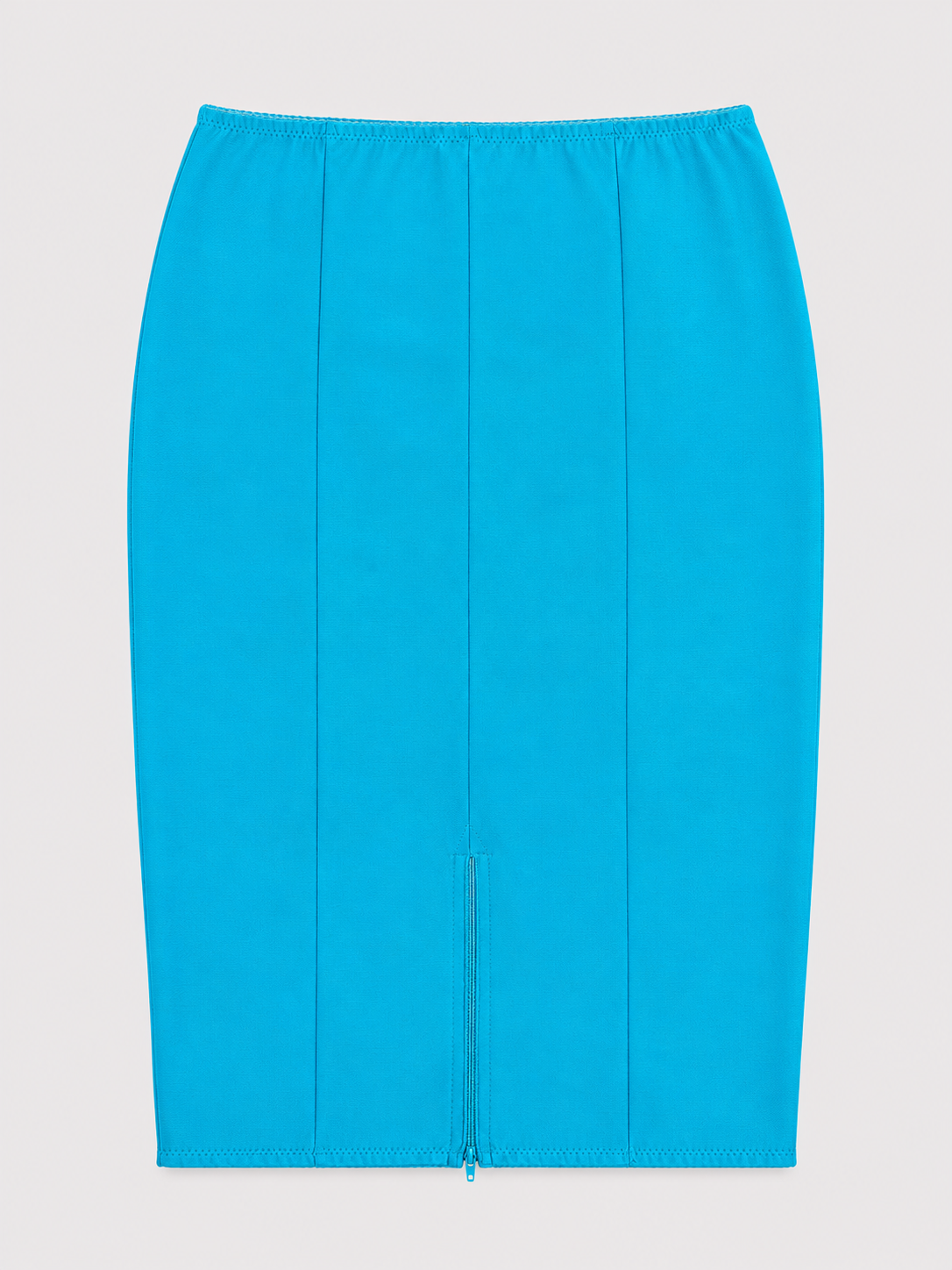 Jupe crayon authentique Dolce &Gabbana en dentelle stretch bleu turquoise