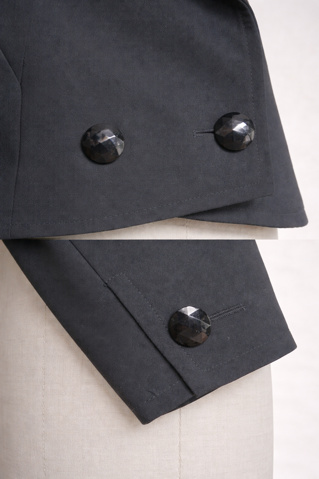 Blazer en laine Yves Saint Laurent noire vintage authentique