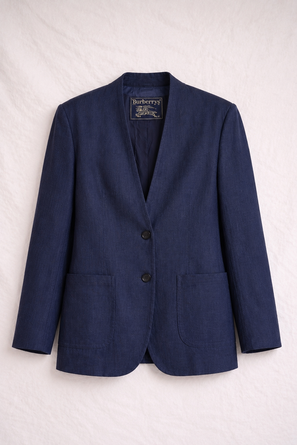 Authentic vintage dark blue denim blazer Burberry