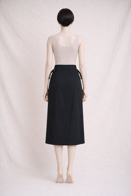 Yohji Yamamoto Y’s - Long black wool skirt