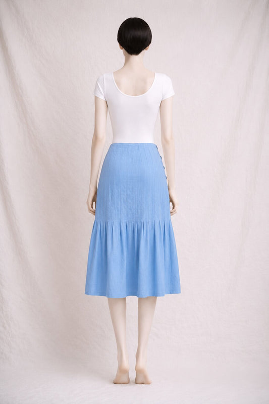 Authentic Vintage Sonia Rykiel Light Blue Cotton Skirt