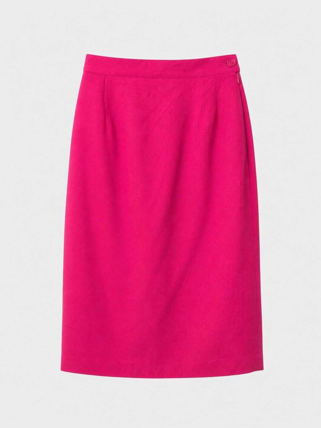 Jupe crayon rose fuchsia Yves Saint Laurent vintage authentique