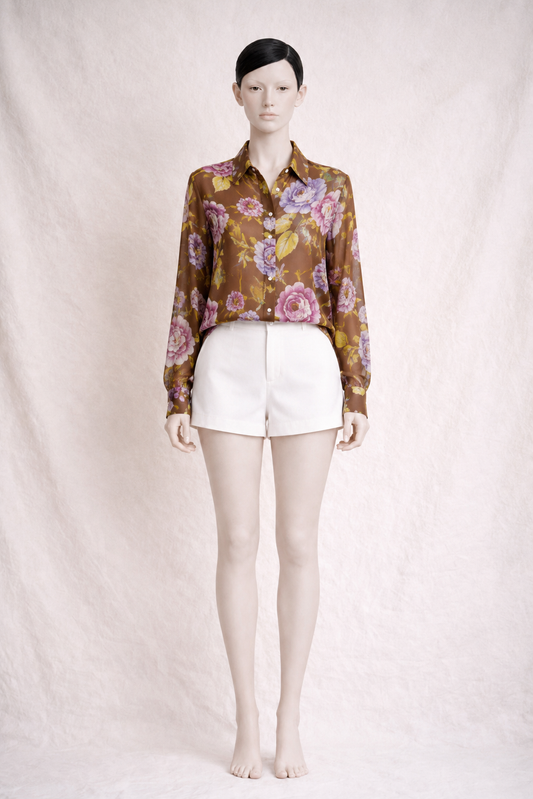 Authentic Dolce & Gabbana Silk Chiffon Blouse