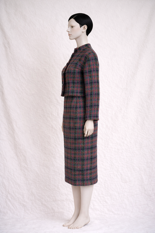Authentic Pierre Cardin Vintage Tweed Skirt Suit