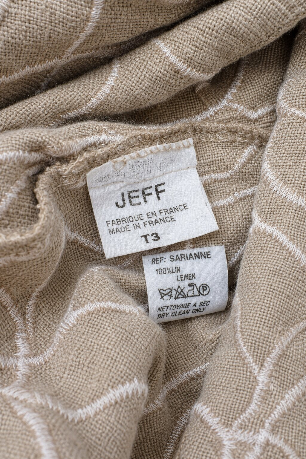 Vintage Jeff Galliano Paris Blazer in Natural Linen