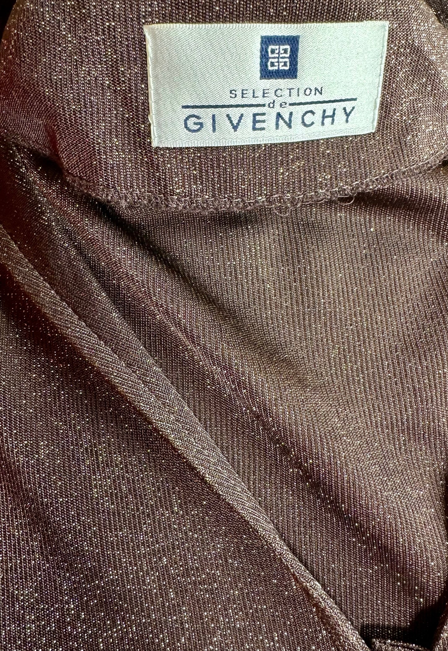 Tunique Selection de Givenchy en maille lurex vintage authentique