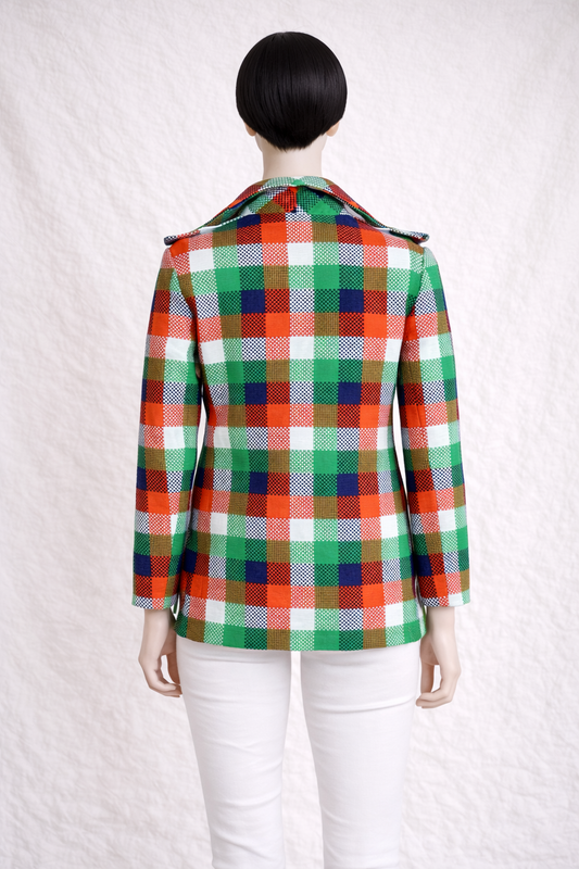 Multicoloured Trench CASTILLO PARIS vintage from the 60s - 70s