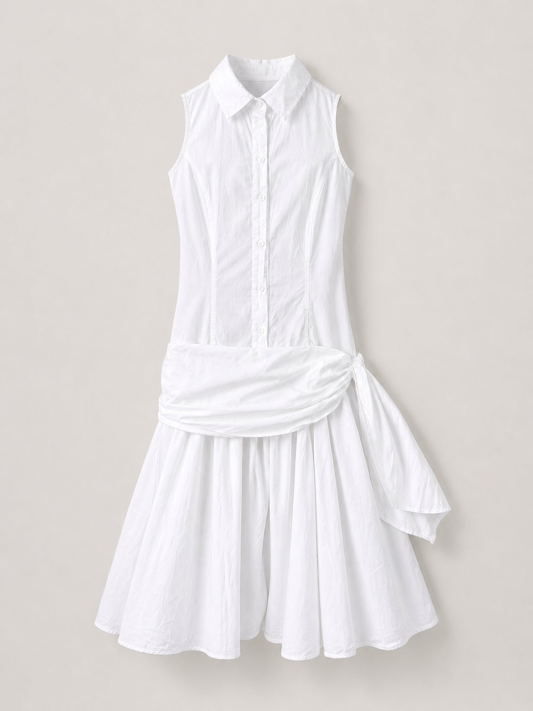Robe en coton blanc Valentino Roma vintage authentique