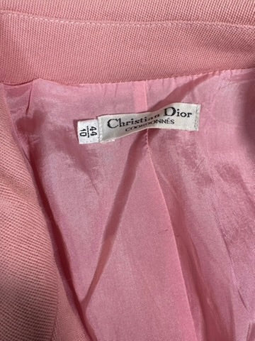 Tailored dress Christian Dior Cordonnier pink in authentic vintage wool