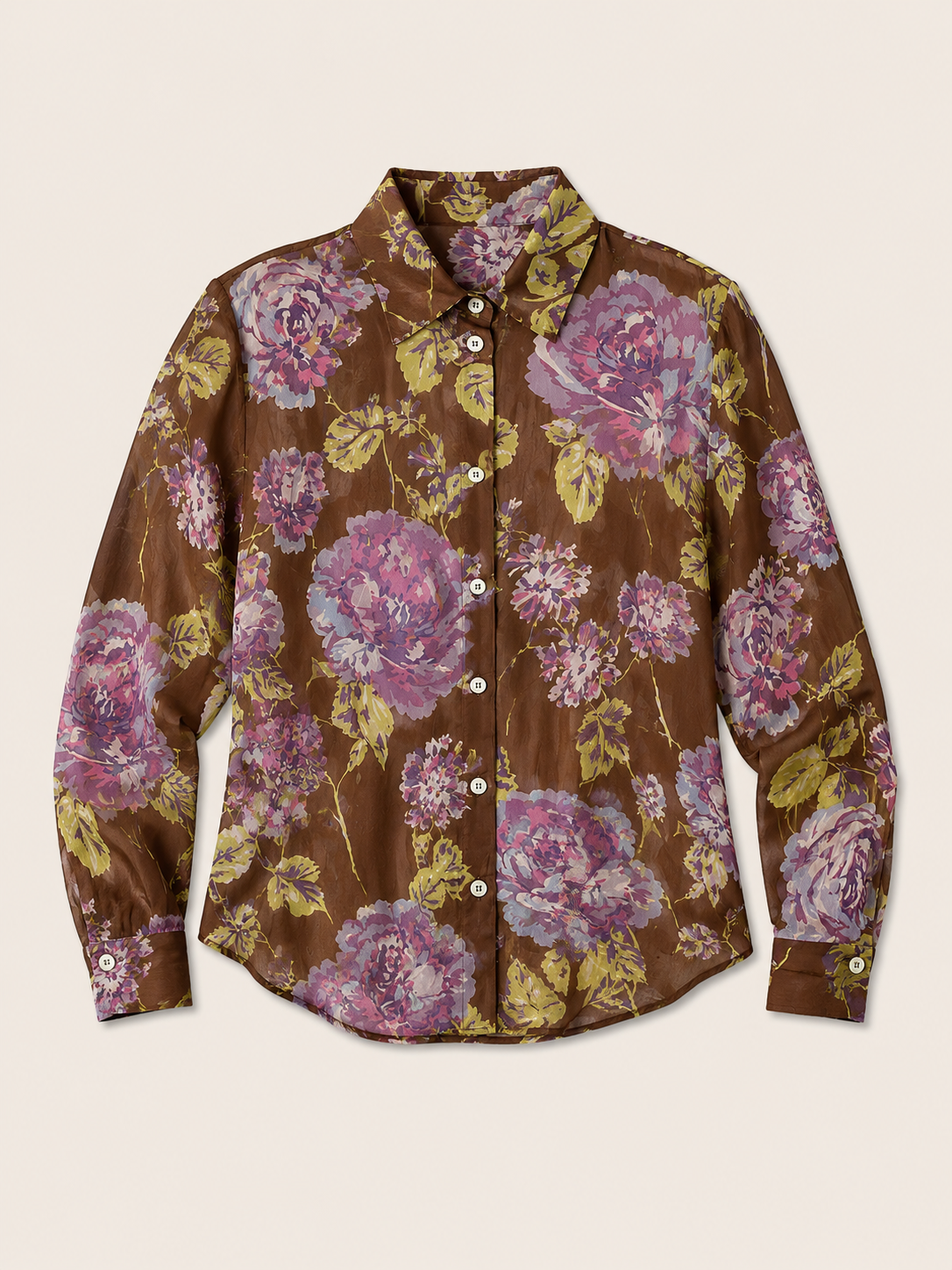 Blouse authentique Dolce & Gabbana en mousseline de soie imprimée