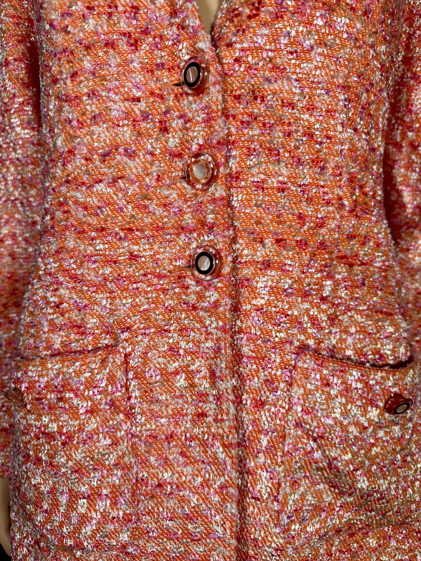 Blazer long en tweed Jean‑Louis Scherrer Boutique vintage