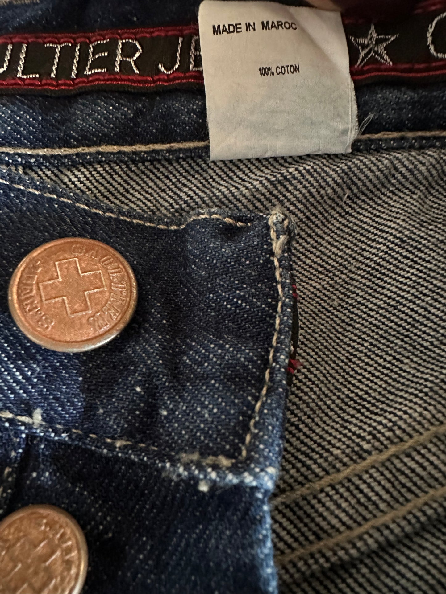 Jean Gaultier Jeans authentique Jean Basic Denim brut authentique vintage