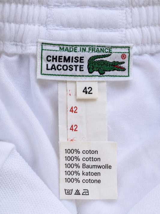 Authentic Vintage White Denim Midi Skirt by Lacoste