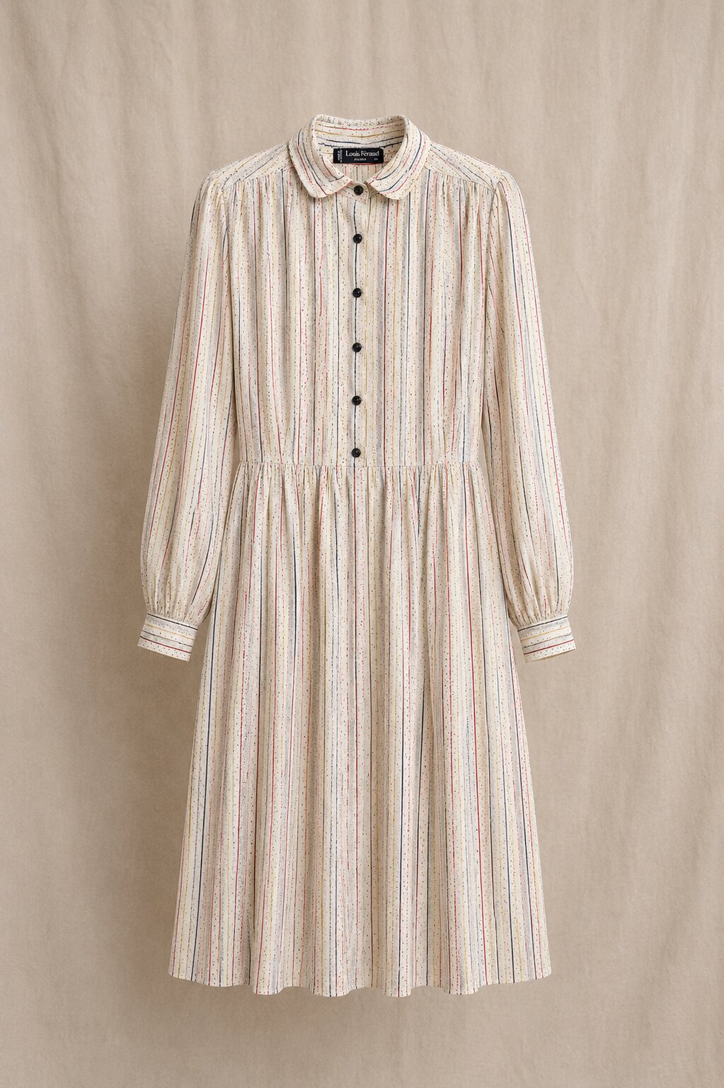 Authentique robe d'été Louis Féraud Paris en soie vintage