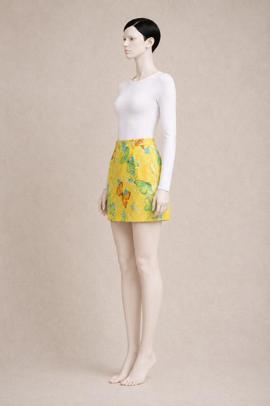 Vintage Mini Skirt Butterfly Print Kenzo Jungle Authentic