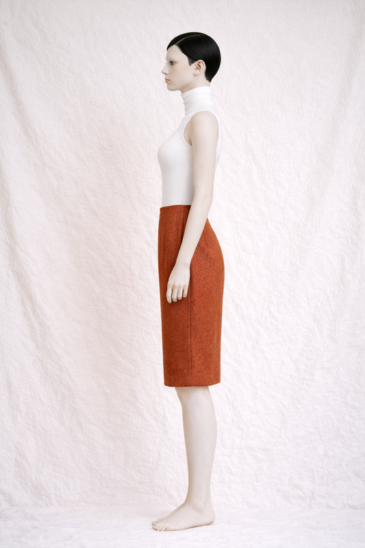 Jupe crayon en laine Nina Ricci Édition Paris vintage authentique