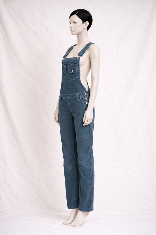 Zadig & Voltaire Vintage Authentic Grey Corduroy Jumpsuit