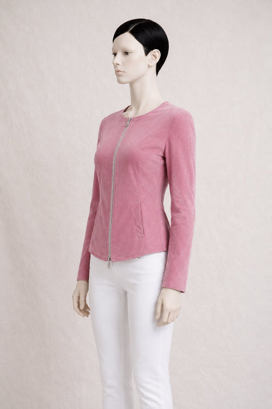 Vintage J. Sebastien Vassal Pink Suede Jacket