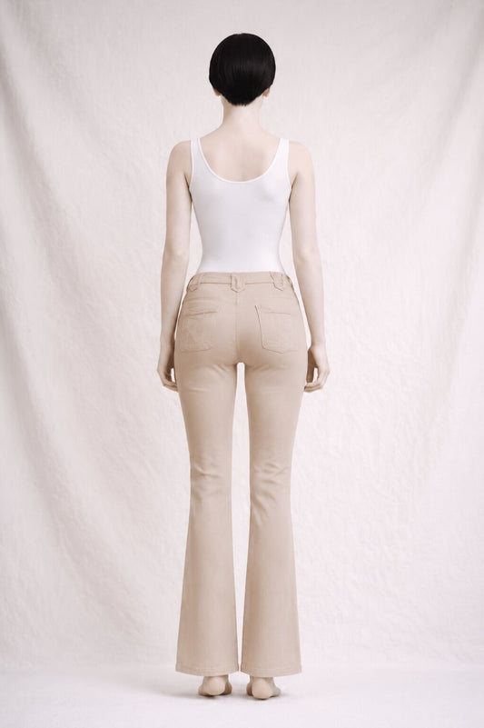Authentic Vintage Beige Cotton Cargo Trousers Zadig & Voltaire