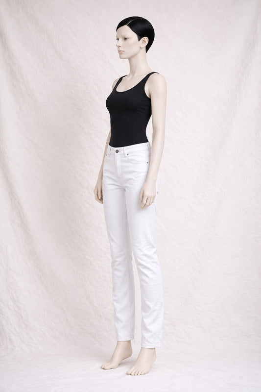 Vintage Authentic White Denim Jeans Dolce & Gabbana