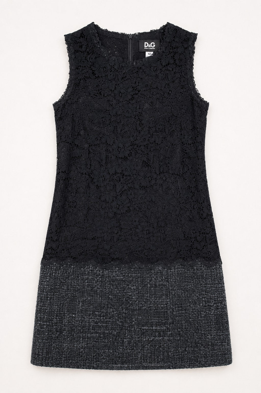 Authentic vintage black lace Dolce & Gabbana dress