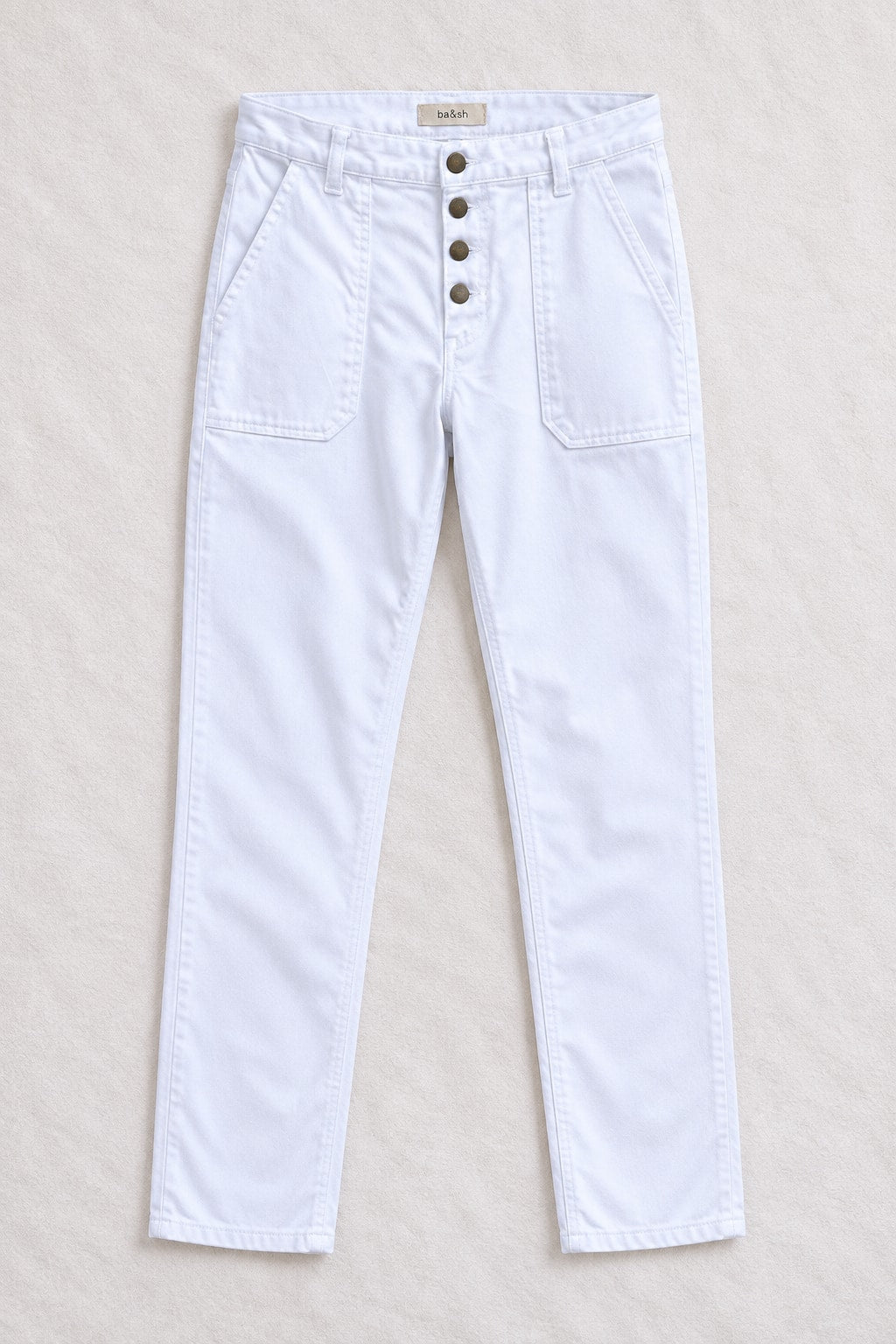 Authentic Vintage White Denim Jeans Ba&sh