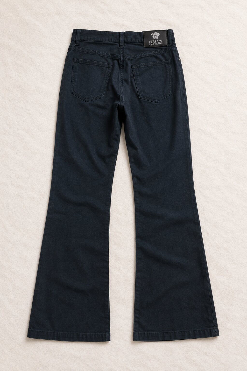Authentic vintage black cotton trousers Versace