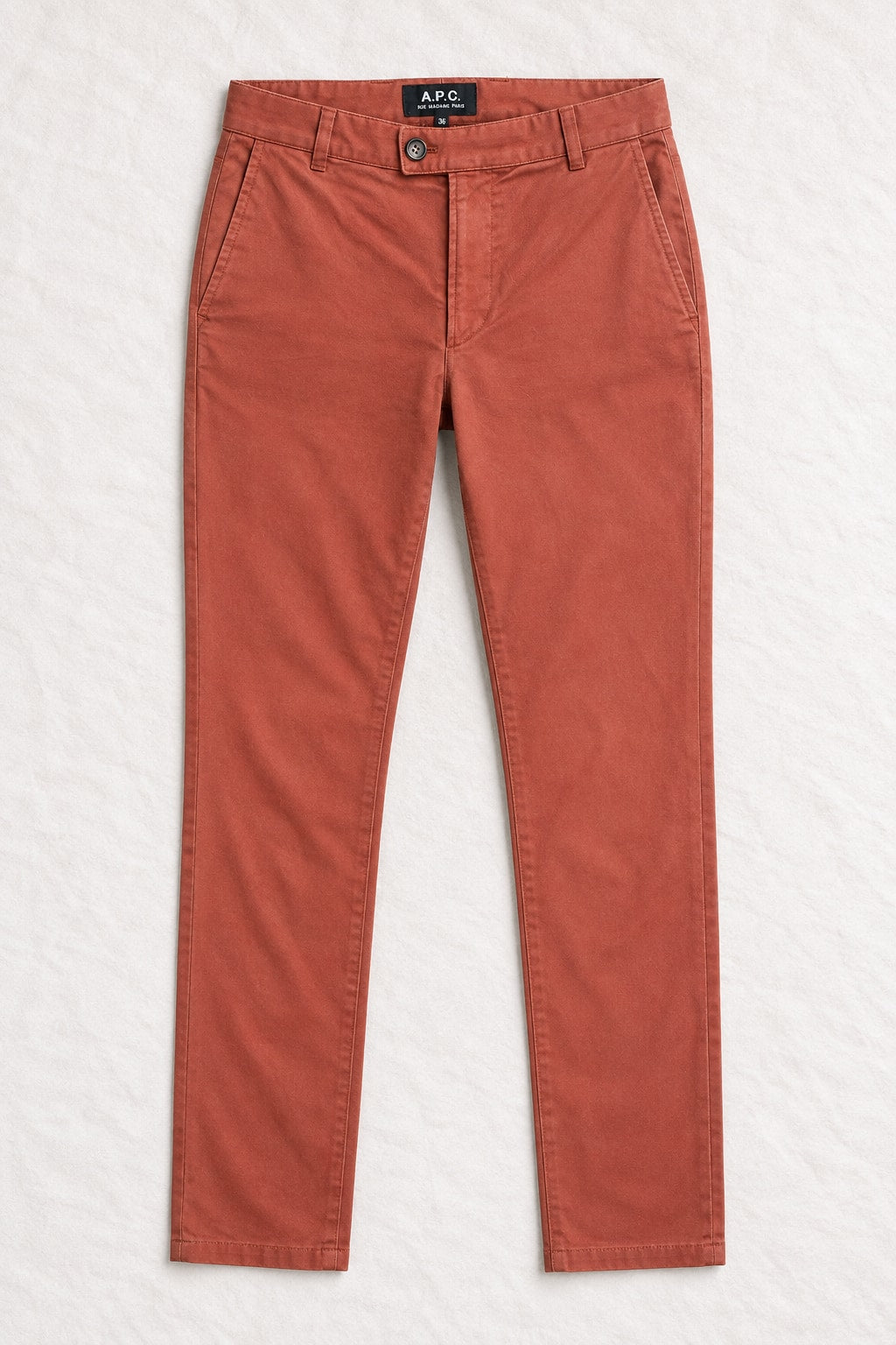 Pantalon A.P.C. en coton terracotta