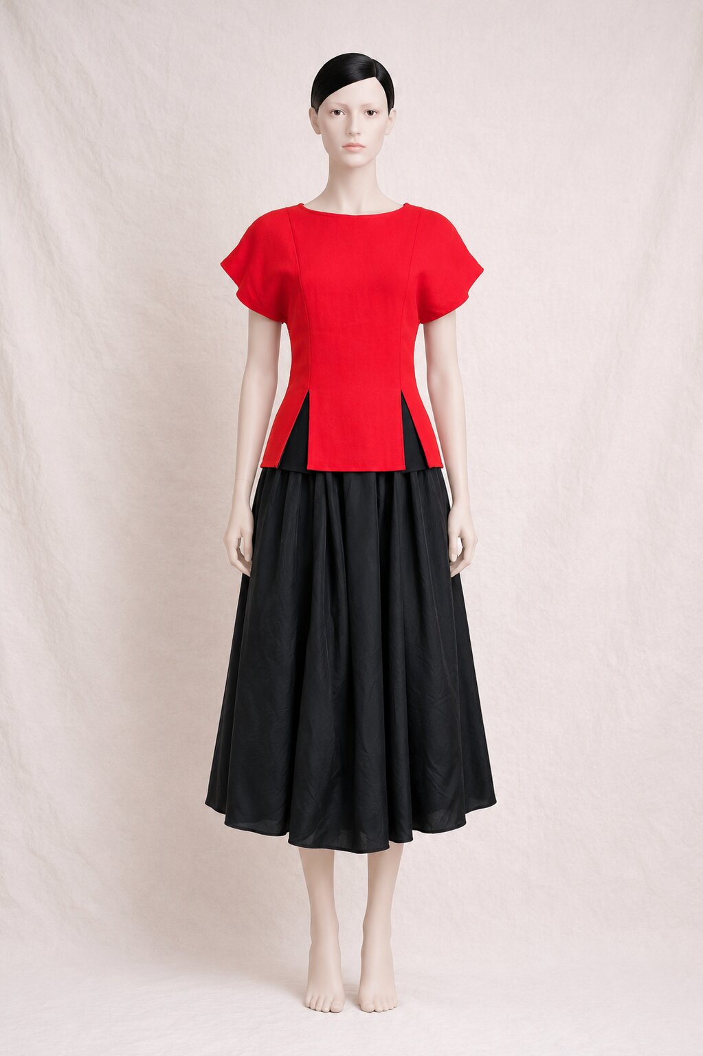 Authentique top Pierre Cardin Paris en laine rouge