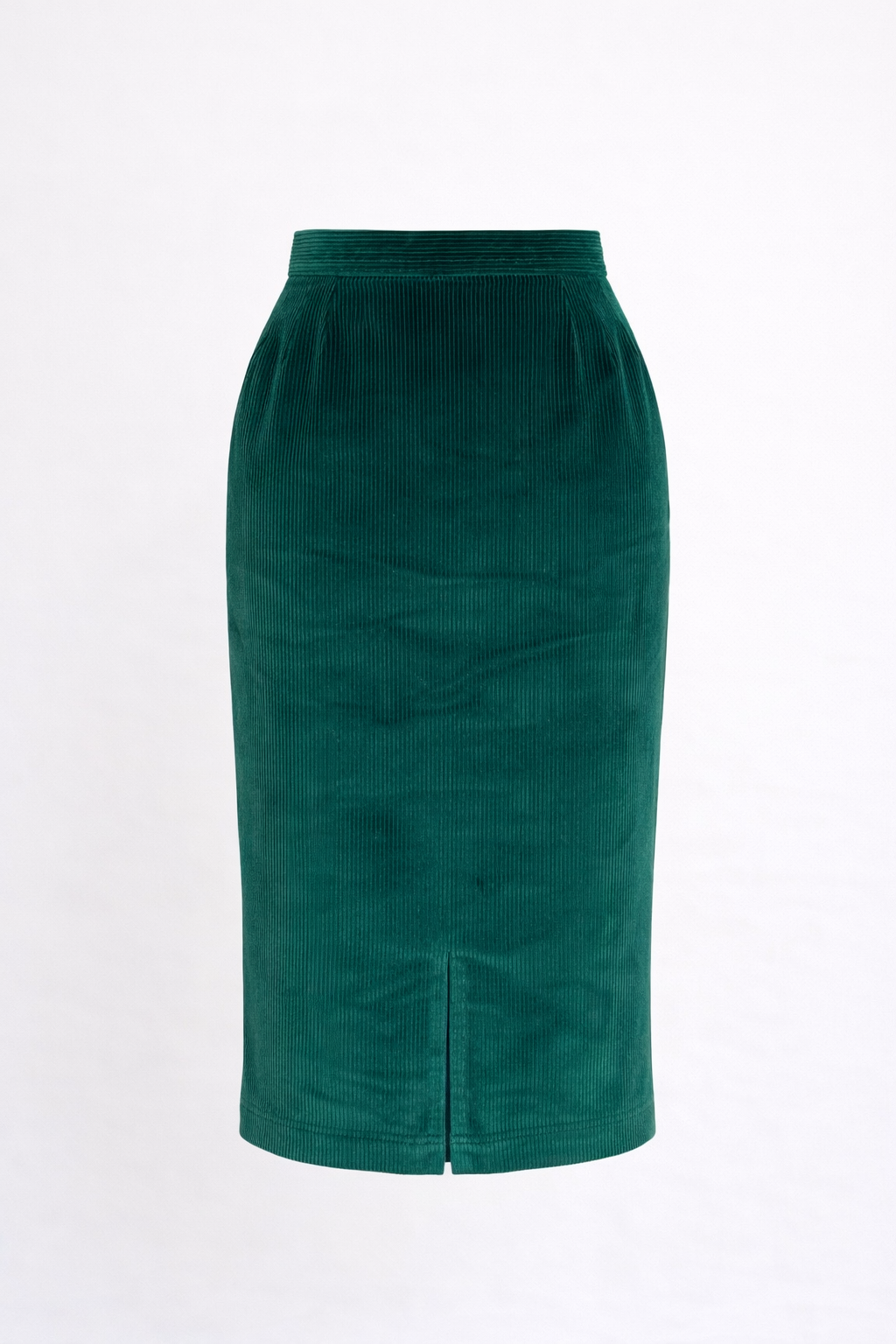 Jupe vintage en velours côtelé vert Yves Saint Laurent vintage