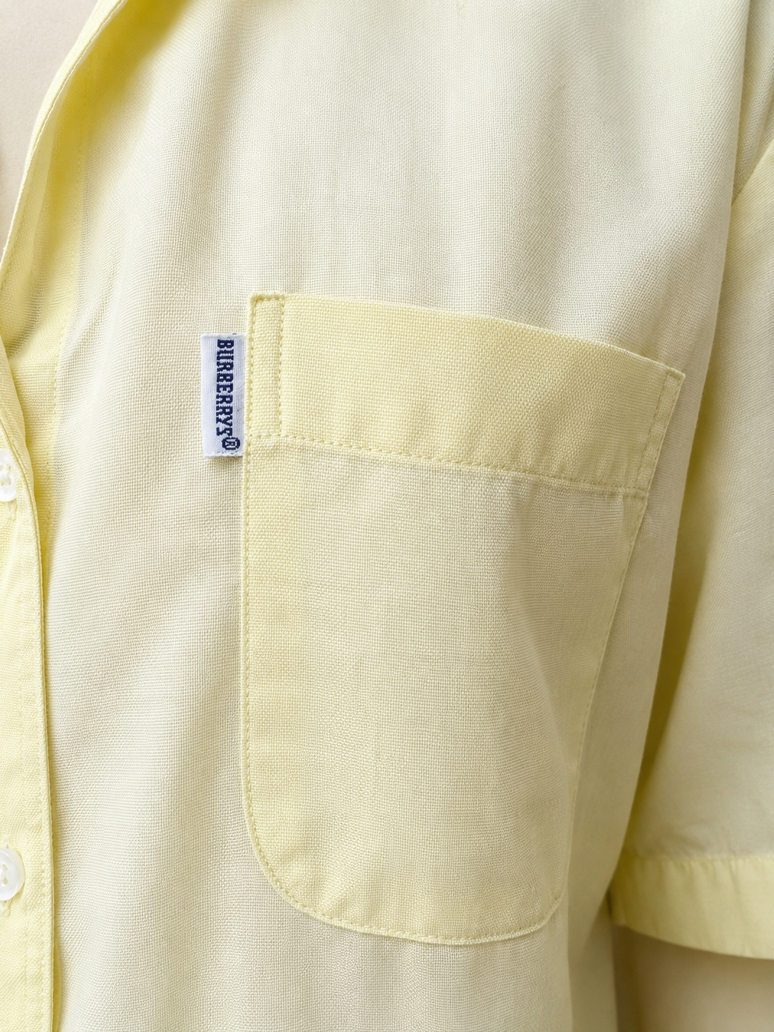 Robe en coton léger jaune Burberrys of London vintage authentique