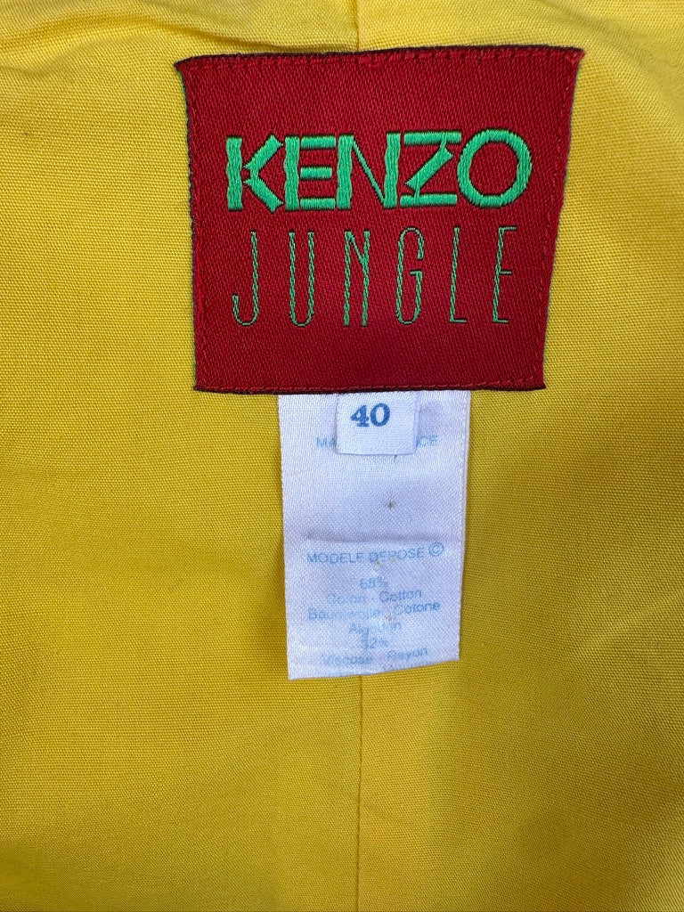 Authentique gilet Kenzo Jungle vintage à imprimé floral