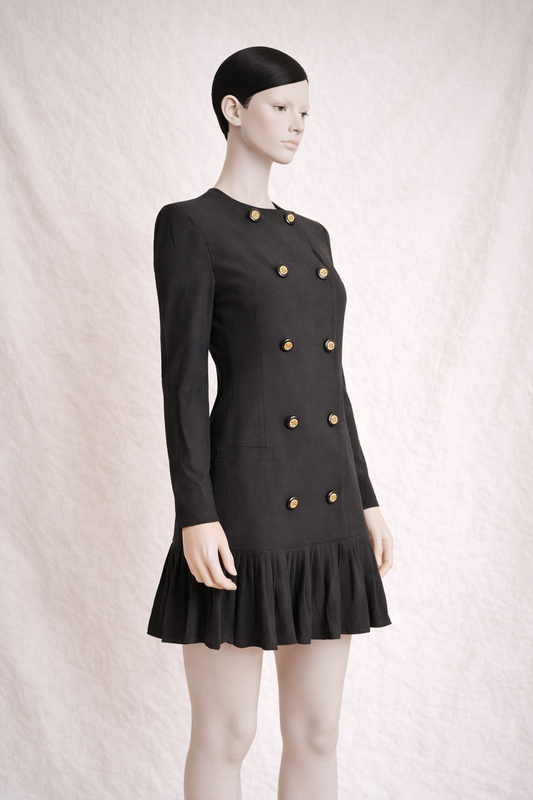 Vintage dress Jean-Louis Scherrer Boutique in black wool