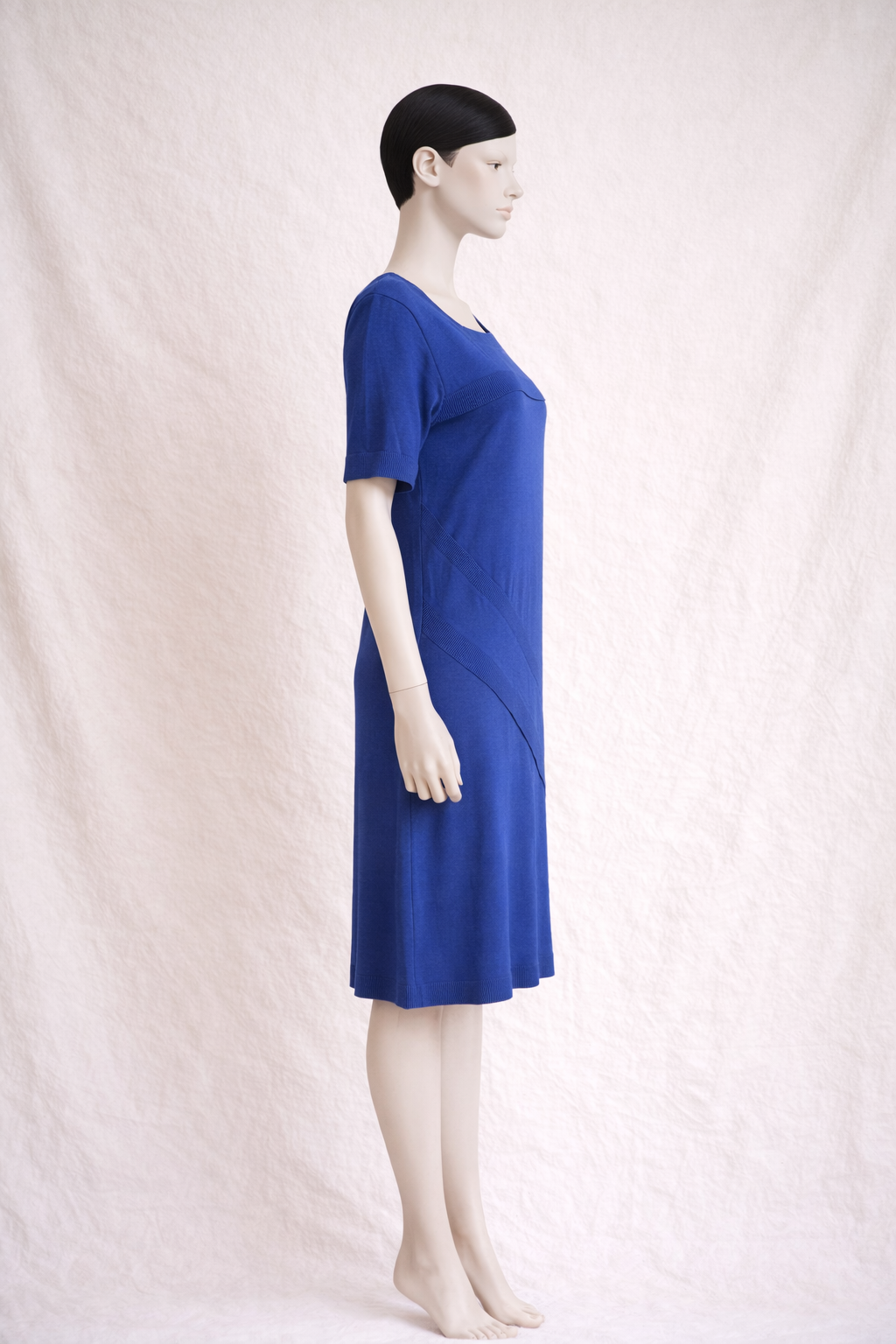 Robe Yves Saint Laurent  couleur bleu cobalt vintage authentique