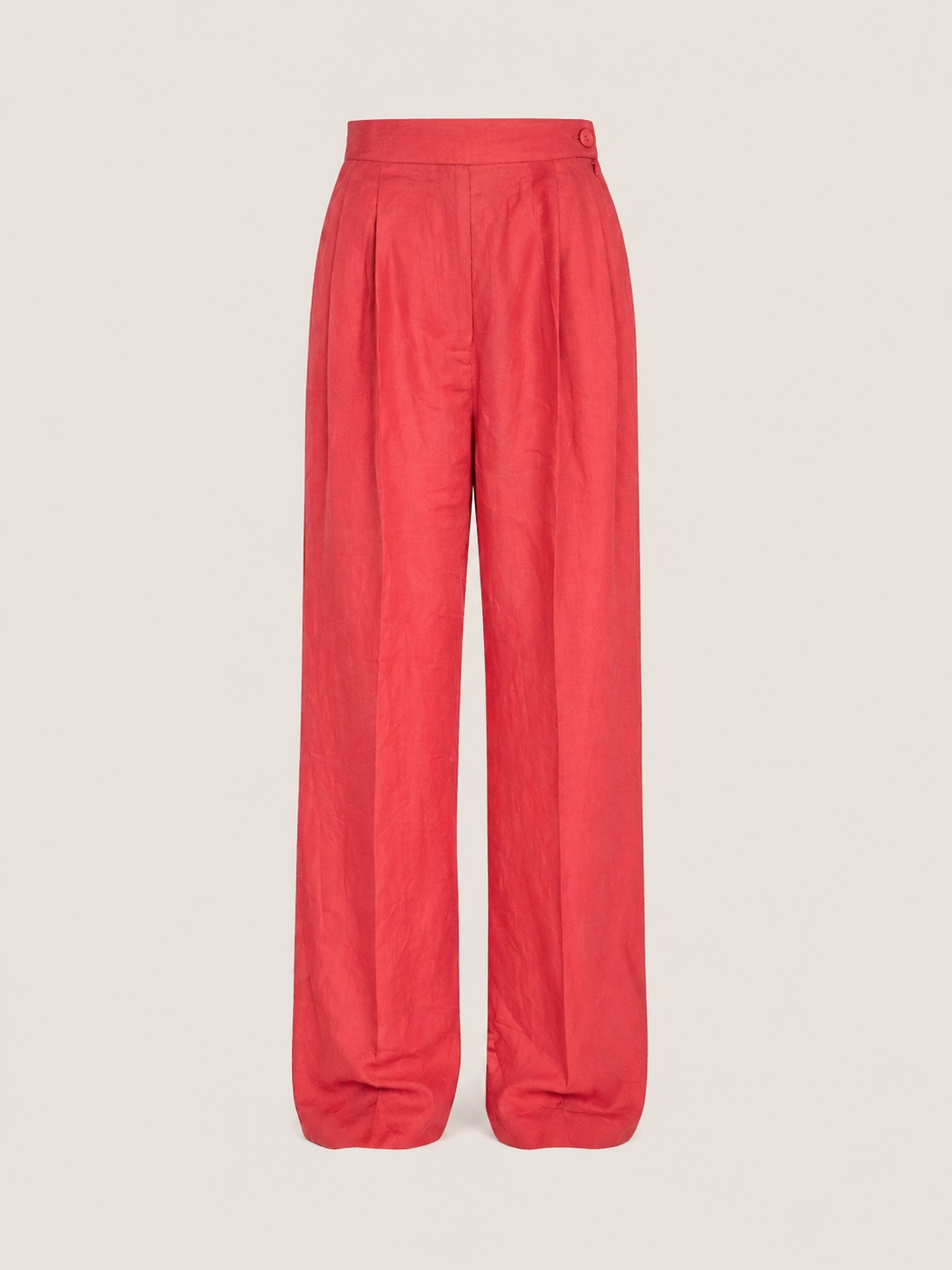 Pantalon large Gianfranco Ferré en viscose et soie corail