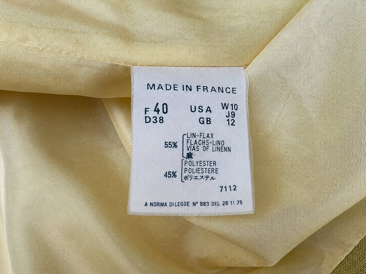 Blazer en lin pistache Guy Laroche Paris vintage