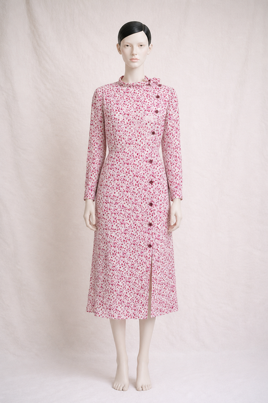 Robe d'été en soie Courrèges Paris vintage authentique