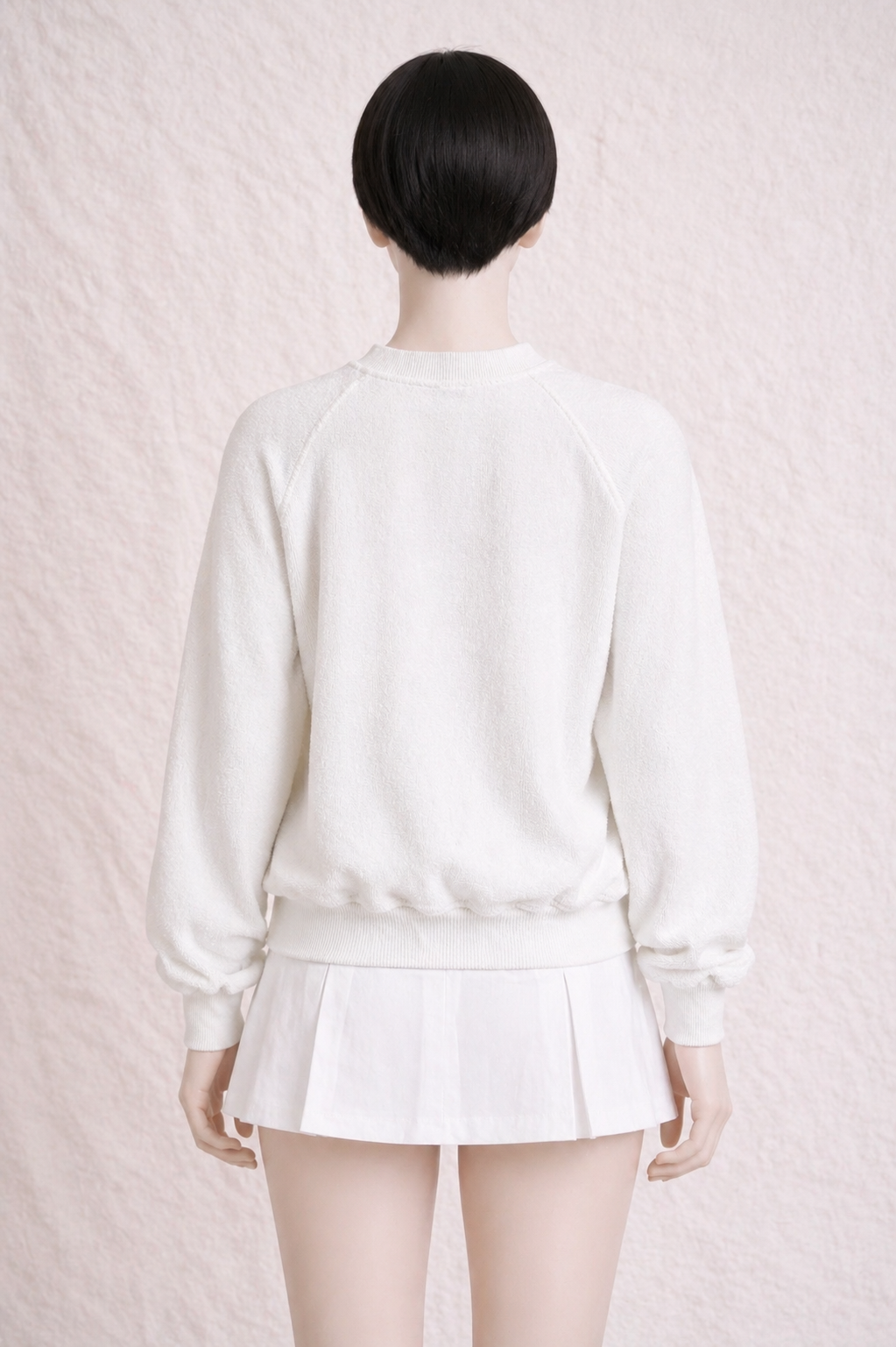 Sweat Hermès vintage en éponge blanc