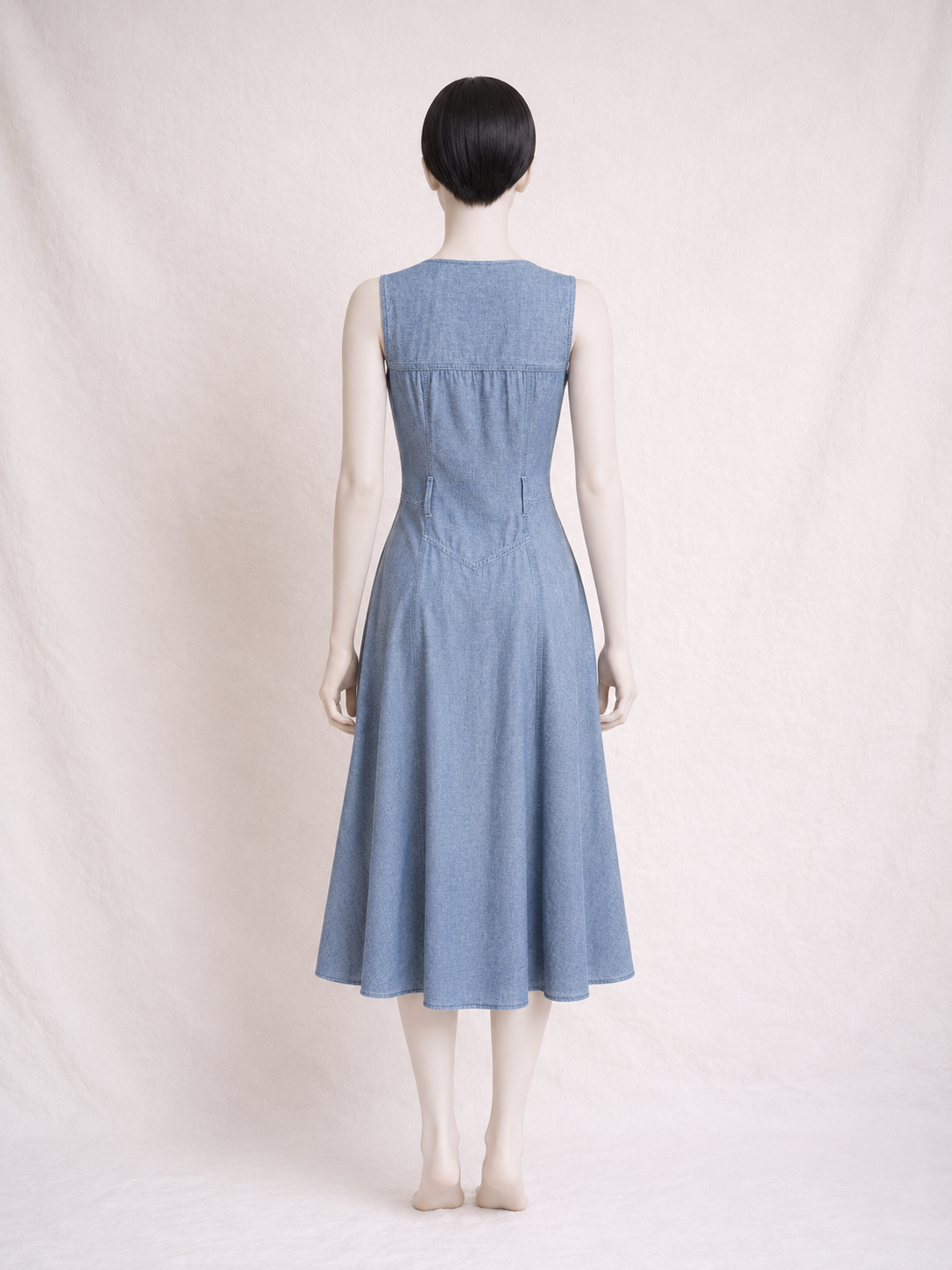 Robe en denim chambray Cacharel vintage authentique