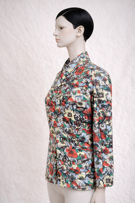 Authentic Vintage Jean Paul Gaultier Femme Blazer with Graffiti Print