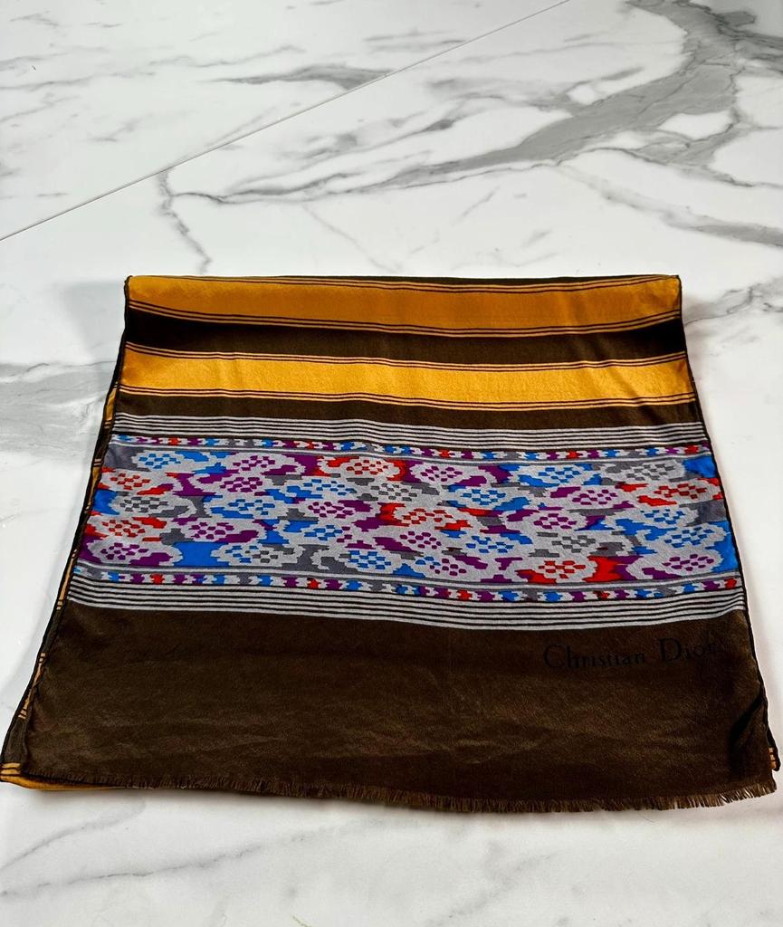 Foulard en soie Christian Dior vintage